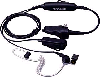 Kenwood KHS-11BL 2-wire palm mic with earphone, universal connector, black. List $149.00